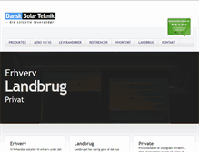 Tablet Screenshot of dansksolarteknik.dk